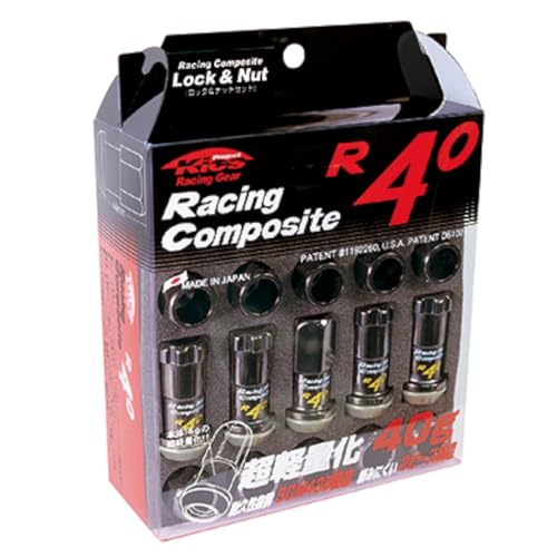 KYO-EI [ 協永産業 ] Racing Composite R40 [ M12×P1.5 ] Lock＆Nut クラシカルメッキ [ 個数:20P ] [ 品番 ] RC-11K
