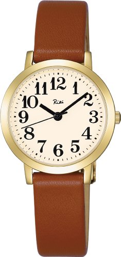 [セイコー]SEIKO 腕時計 RIKIWATANABE リキワタナベ カーブ無機ガラス 日常生活用防水 クオーツ 牛皮革 （カーフ） AKQK411 レディース（カラー: 文字盤色-ホワイト）