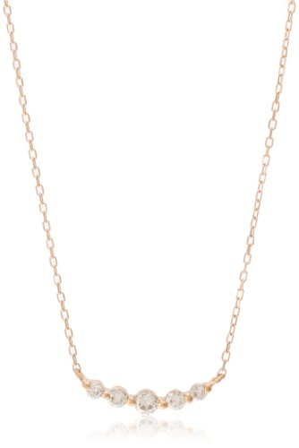 [ディーコレクション] レディース ダイヤモンド 0.3ct ピンクゴールド K18 ネックレス FPN189901P（カラー: 18金ピンクゴールド 0.3ct（鑑別カード付き）） 29,732円