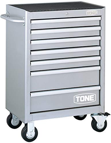トネ(TONE) ローラーキャビネット WS207S シルバー(サイズ: 67.6 x 45.9 x 99.5 cm)