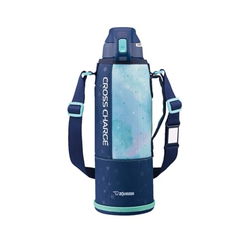 象印マホービン(ZOJIRUSHI) 象印水筒 直飲み スポーツタイプ ステンレスクールボトル 1.5L ネイビーミント SD-FB15-AG(サイズ: 1500 ml)