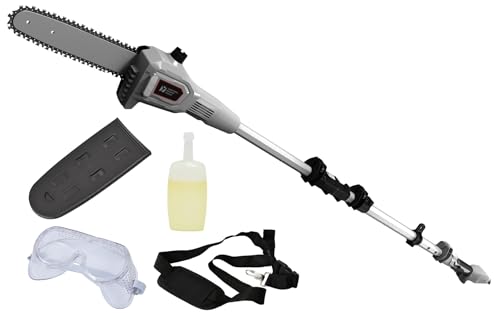 山善(YAMAZEN) 18V 高枝切り電動チェーンソー 2WAY 充電式 本体のみ(バッテリー・充電器別売) 最大切断約180mm 庭木 剪定 生垣 刈り込み YPC-180 【18V共通バッテリーシリーズ】(カラー: グレ...