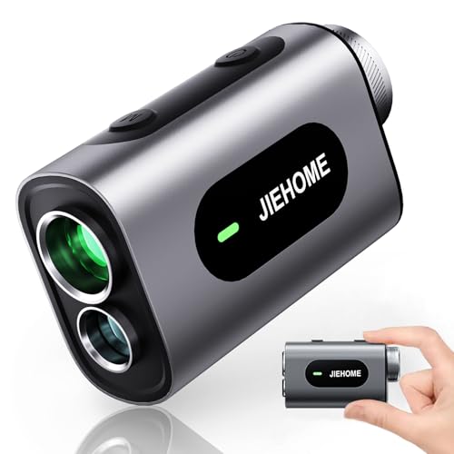 JIEHOME ゴルフ 距離計 ゴルフレーザー距離測定器 1000m/1093yd対応 高透過レンズ 高低差 【競技対応】 【 5つの測定モード搭載】 軽量 充電式 ミニレーザーきょり測定計 専用ケース付き,ブラッ... 9,743円