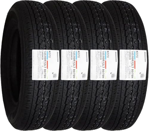 4本セット BRIDGESTONE ブリヂストン K370 145/80R12 80/78N LT (145R12 6PR)※サマータイヤ