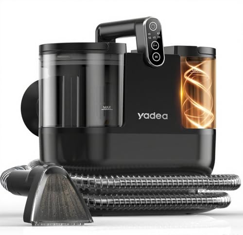 【100°C蒸気噴射×18000Pa超強吸引力】 Yadea R6 Steam カーペットクリーナー スチーム式 加熱式 カーペット洗浄機 布洗浄機 染み抜き ソファクリーナー 絨毯クリーナー 水洗い 車用掃除機 バキ...
