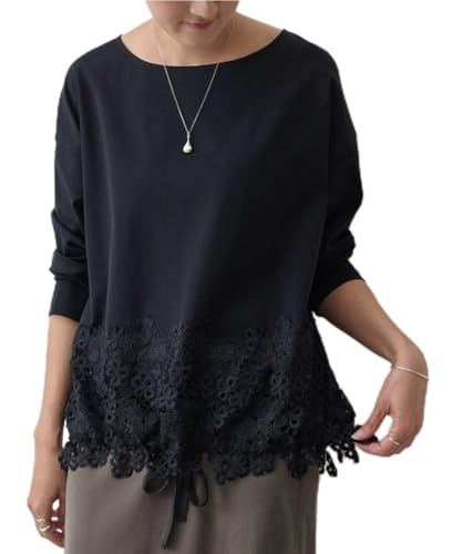 [BEARDSLEY] [ビアズリー] 裾レースカットソー BEZ1061206A0001 Free ブラック（サイズ: Free Size） 20,960円