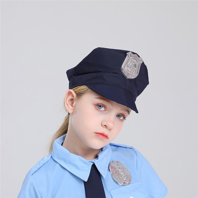 ハロウィン 警察官 ポリス 子供用 衣装 コスプレ 制服 帽子 お巡りさん 秋 目新しい