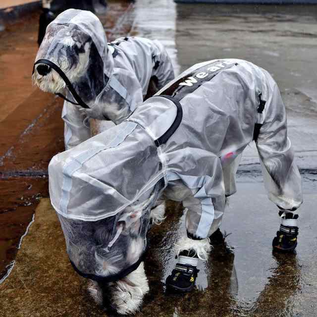 犬用 レインコート ポンチョ 着せやすい ドッグウェア 雨具 カッパ