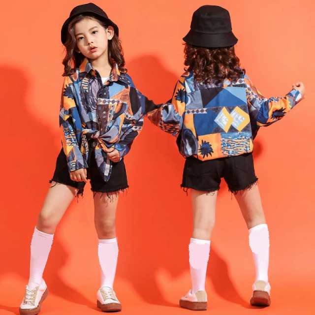 キッズダンス衣装 3点セット 子供服 女の子 夏服 セットアップヒップホップ Hiphop ジャズダンス 子供ダンス Tシャツ ステージ服 ヒップの通販はau Pay マーケット Shipshop