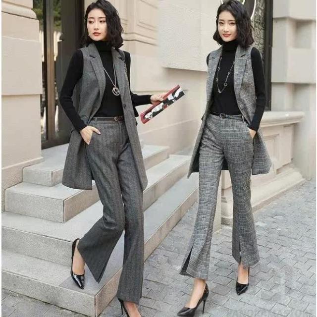 レディース ベスト スーツセット パンツセット 代30代40代 事務服 フォーマル 細身シルエット 制服ol ビジネス 入学式 卒業式 通勤の通販はau Pay マーケット Dream Of Love