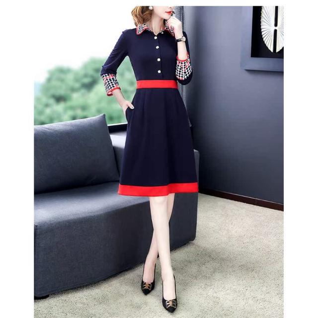ワンピース レディース きれいめ フォーマルワンピース 40代 膝丈ワンピース 長袖 二次会 ドレス ミディアム丈ワンピース シャツワンピ の通販はau Pay マーケット Dream Of Love
