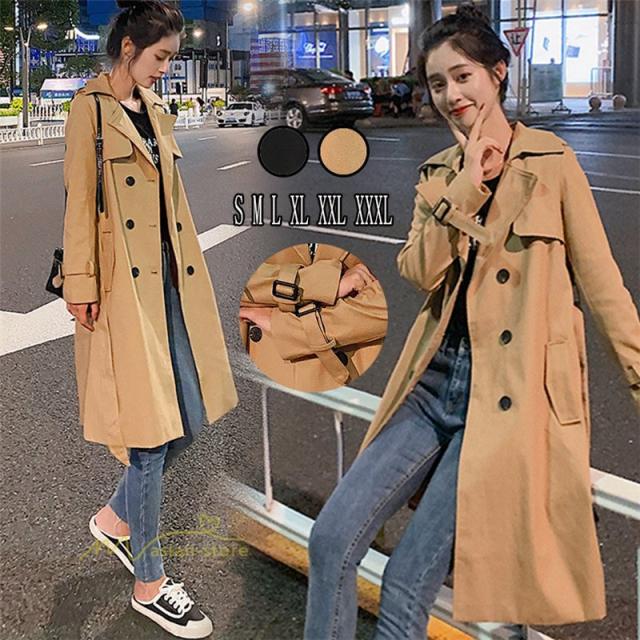 トレンチコート レディース アウター ロングコート フォーマル 春コート スプリングコート ロング丈 上品 お洒落 通勤 ジャケット 韓国風の通販はau Pay マーケット Fangcloudy