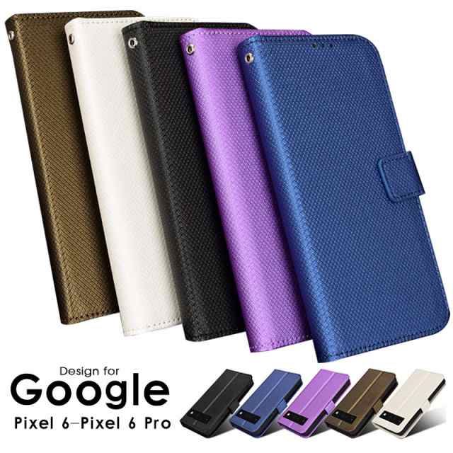 海外輸入】 Google Pixel 6 Pro 専用 ケース 手帳型 パープル