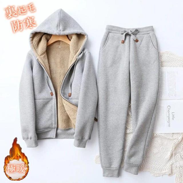 スウェット レディース パーカー ジャージ スウェット 上下セット 秋冬 大人 トレーナー ルームウェア レディース 防寒 裏起毛 スウェット 上下セット パーカー ジャージ 防寒 冬 レディース あったか ルームウェア パジャマ 長袖 もこもこ 部屋着 上下 セットの通販は 5,290円