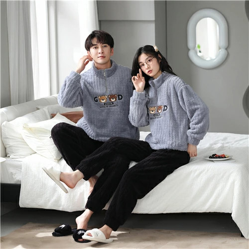 ペア パジャマ 冬 もこもこ カップル ペア ルームウェア セット 長袖 ペアパジャマ モコモコ メンズ ペアパジャマ カップル 秋冬 結婚祝い プレゼント ペアパジャマ カップル 冬 カップル お揃い プレゼント ギフト カップル ペア ルームウェア 可愛い カップル ペア 部屋着の通販は