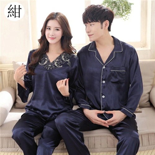 ペアパジャマ 合成 シルク パジャマ ペア おしゃれ 結婚祝い プレゼント ペアパジャマ サテン シルク パジャマ メンズ ペアルック パジャマ おそろい レディース ルームウェア 可愛い カップル ペア 長袖 寝巻き 上下セット パジャマ ペアルック 前開き 部屋着の通販は 4,645円