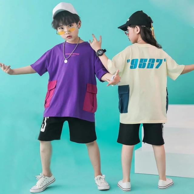 キッズダンス衣装 2点セット 子供服 女の子 男の子 夏服 セットアップヒップホップ Hiphop ジャズダンス 子供ダンス Tシャツ ステージ服の通販はau Pay マーケット Shipshop