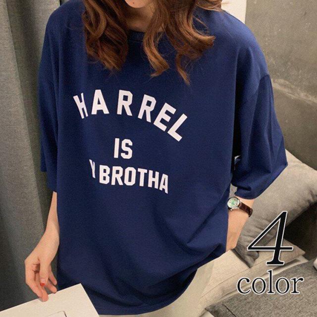 Tシャツ レディース 大きいサイズ ビッグtシャツ カットソー ロンティー 英字柄 チュニック 半袖 ゆったり 春 夏の通販はau Pay マーケット Shipshop