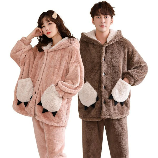 ペア パジャマ カップル 部屋着 レディース 冬 メンズ ルームウェア 裏