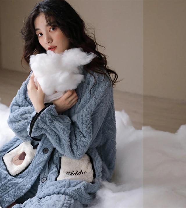 ルームウェア レディース 上下セット パジャマ レディース 冬パジャマ