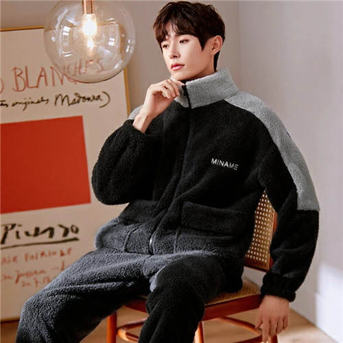 パジャマ メンズ 上下 セットアップ 厚手 ルーム ウェア メンズ 寝巻き 男性 パジャマ メンズ 冬用 モコモコ ルームウェア メンズ 長袖 ルームウェア もこもこ メンズ 冬 ブランド おしゃれ パジャマ メンズ モコモコ ルームウェア メンズ パジャマ