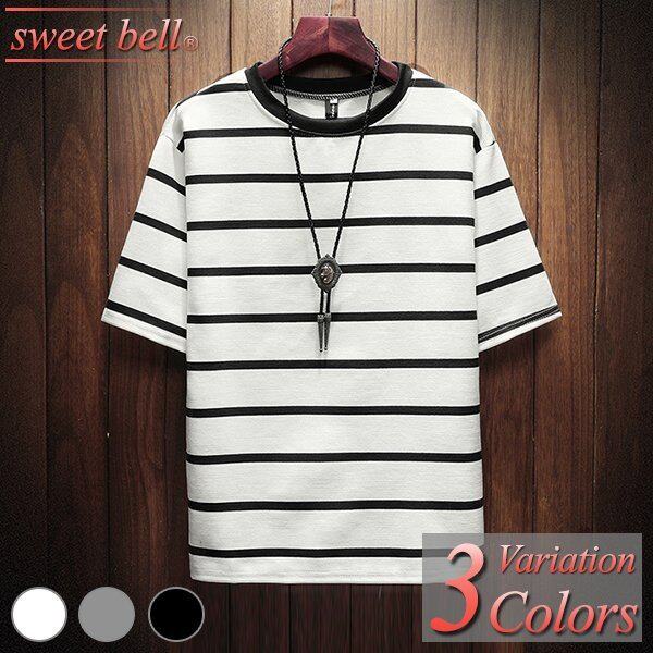 カットソー メンズ Tシャツ 半袖 五分袖 七分袖 ボーダー 夏 大きいサイズ アメカジ ロゴt ロゴプリント プリント Vネック クルーネック の通販はau Pay マーケット Dream Of Love