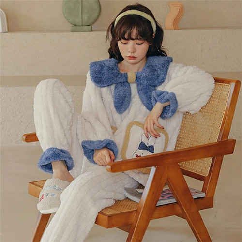 パジャマ レディース ルームウェア もこもこ パジャマ レディース かわいい パジャマ 冬 長袖 パジャマ ルームウェア もこもこ 大きいサイズ 上下セット 着る毛布 ロング ボーダー ボア 部屋着 セットアップ レディース 寝巻き レディース 暖かい フランネル ベージュ