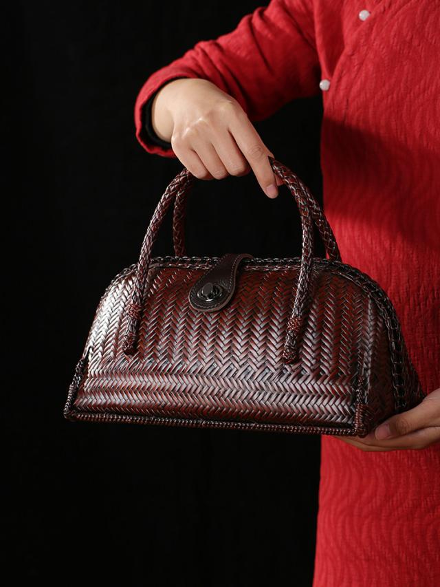 竹 籠　工芸品 手編み かごバッグ バンブーバスケット 籠 かご バッグ コンパクト 巾着 手作り 篭 かご 工芸品 工藝 民藝 民芸 竹籠 竹細工 かご バスケット プレゼント ギフト 母の日 竹製