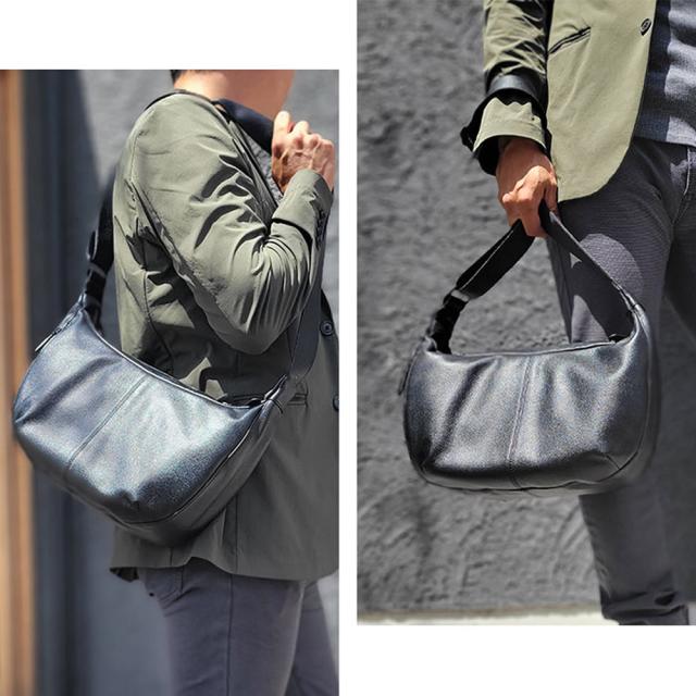 ショルダーバッグ レザーバッグ メンズ レディース ユニセックス B5 牛革 本革 カジュアル 舟型 黒 斜めがけ ハミルトングランジャー HAMILTON -Grandeur- 父の日 母の日 誕生日 クリスマス ギフト プレゼント