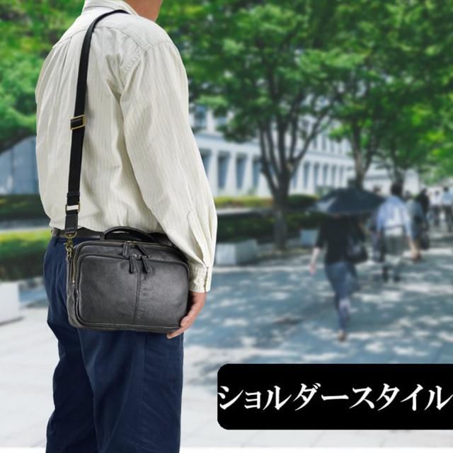 ショルダーバッグ メンズ 斜めがけ 本革 革 小さめ ブランド 大人 A5