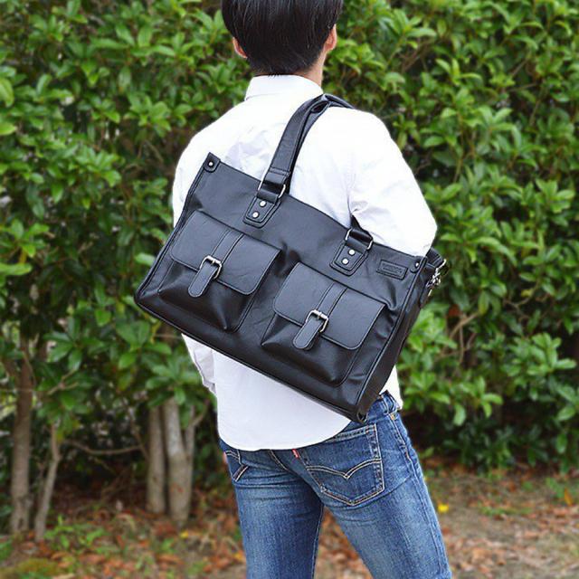 トートバッグ ショルダーバッグ メンズ 大きめ 大容量 B4 タブレット