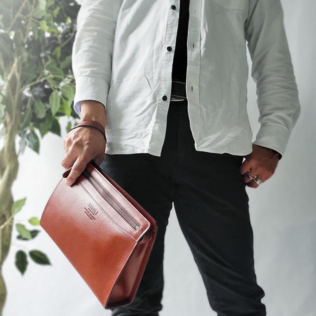 セカンドバッグ クラッチバッグ メンズ セカンドポーチ レザー 本革