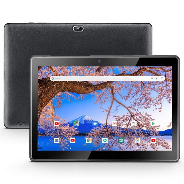 タブレットPC 10.1インチ qunyiCO Y10 人気 格安 Android 10.0 GO 2GB RAM 32GBメモリ デュアルカメラ4コア1280x800 IPSハイビジョンディスプレイ bluetooth wi-fi Google GMS認証 5000mAhブラック キッズ用タブレット_1