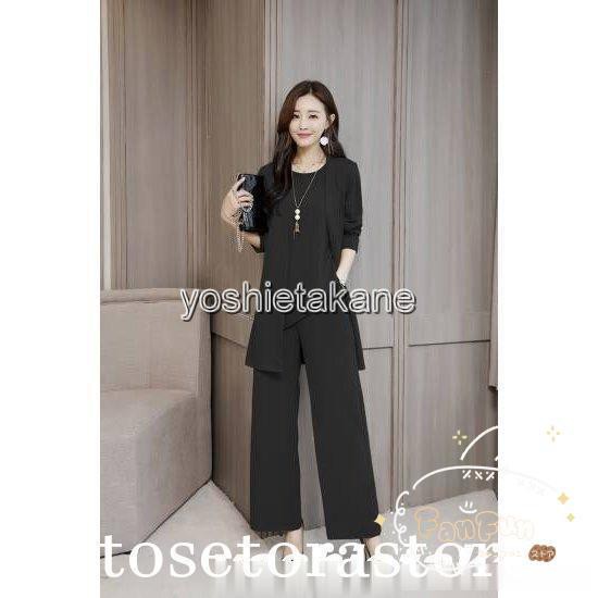 パーティードレスパンツセットアップ3点セットかっこいい大きいサイズ