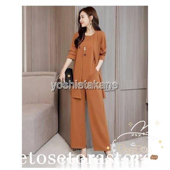 パーティードレスパンツセットアップ3点セットかっこいい大きいサイズ