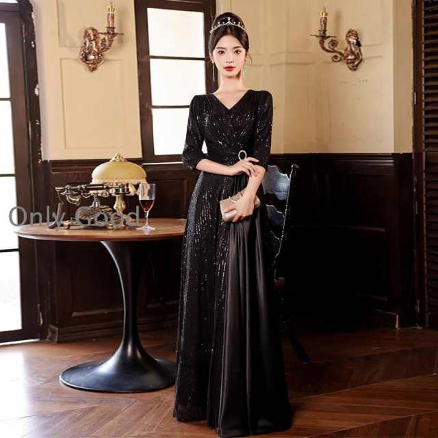 ベロアワンピース 結婚式 パーティードレス[品番：JSFW0009192]｜JS