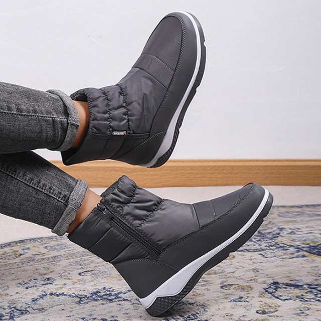 スノーブーツ レディース スノーシューズ 靴 防寒 ダウン風 ロング