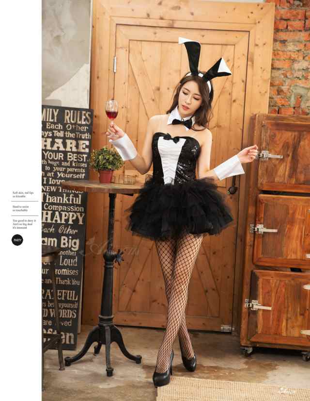 バニーガール コスプレ バニー うさぎ うさ耳 カチューシャ アニマル アニメ セクシー コスチューム衣装 パーティー レディース 女性 大人 可愛い セクシー エロ 過激 超過激 逆 ハロウィン 衣装 仮装