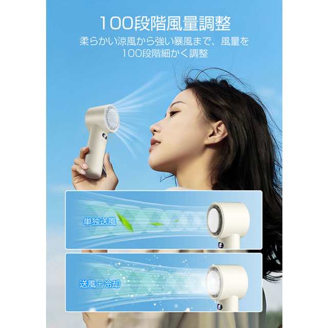 最安挑戦 夏新作 新作 送料無料 首掛け扇風機 ハンディファン 冷却プレート -20℃冷却 携帯扇風機 100段階風量 ハンディ扇風機 冷却プレート 暴風 扇風機 ハンディ ファン クーラー 手持ち扇風機 軽量 3600mAh 卓上 ネッククーラー