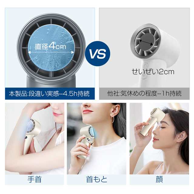 最安挑戦 夏新作 新作 送料無料 首掛け扇風機 ハンディファン 冷却プレート -20℃冷却 携帯扇風機 100段階風量 ハンディ扇風機 冷却プレート 暴風 扇風機 ハンディ ファン クーラー 手持ち扇風機 軽量 3600mAh 卓上 ネッククーラー