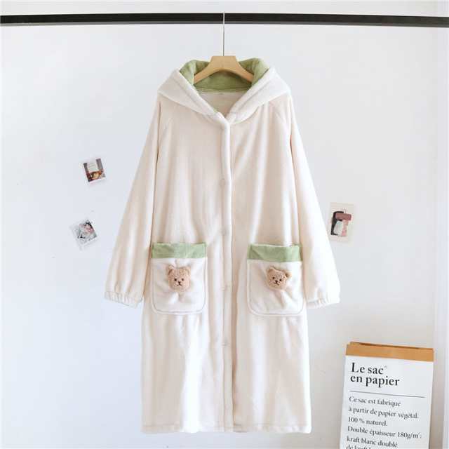 ルームウェア 着る毛布 パジャマ レディース 冬 バスローブ 長袖