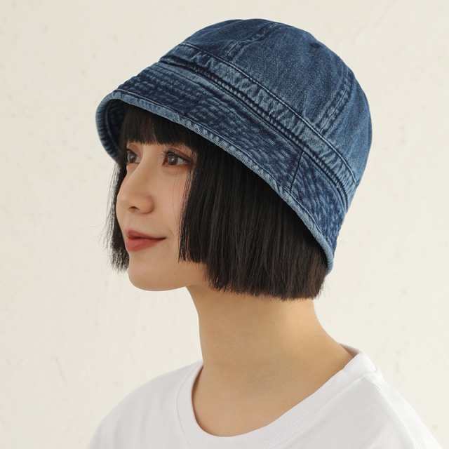 STONE  バケットハット サイズ3 ネイビー 男女兼用 バケット03 ベーシック ノンウォッシュコットン ネイビー