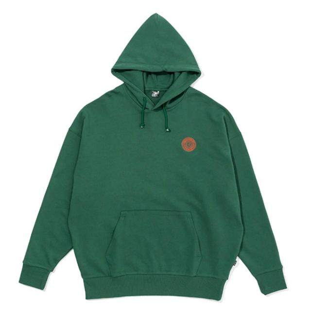 【7月1日22：59まで最高限度10％OFF 引き換え証散り散り中】ポーラー POLER パーカー メンズ FLOWER HOOD 233MCV0068-GRN