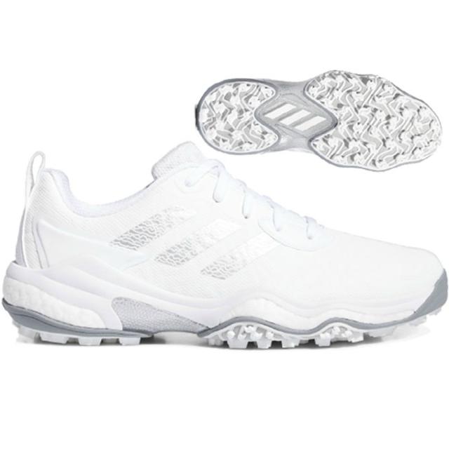 アディダス ゴルフシューズ メンズ スパイクレス コードカオス25 CODECHAOS 25 ID8732 MDV41 シューレースタイプ 紐 ひも フットウェアホワイト/シルバーメタリック/グレーツー adidas