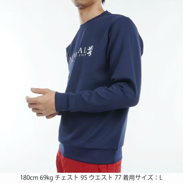 アドミラル Admiral ゴルフウェア スウェット メンズ ダンボール ランパントロゴスウェット ADMA470_5
