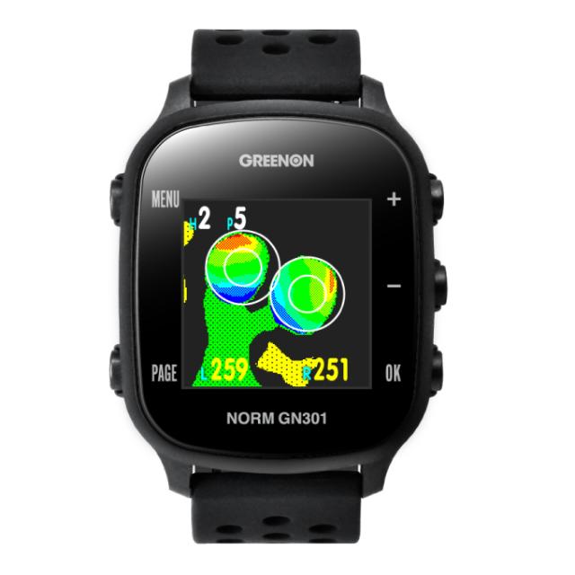 グリーンオン GREENON ゴルフ 計測器 THE GOLF WATCH NORM GN301 ザ 