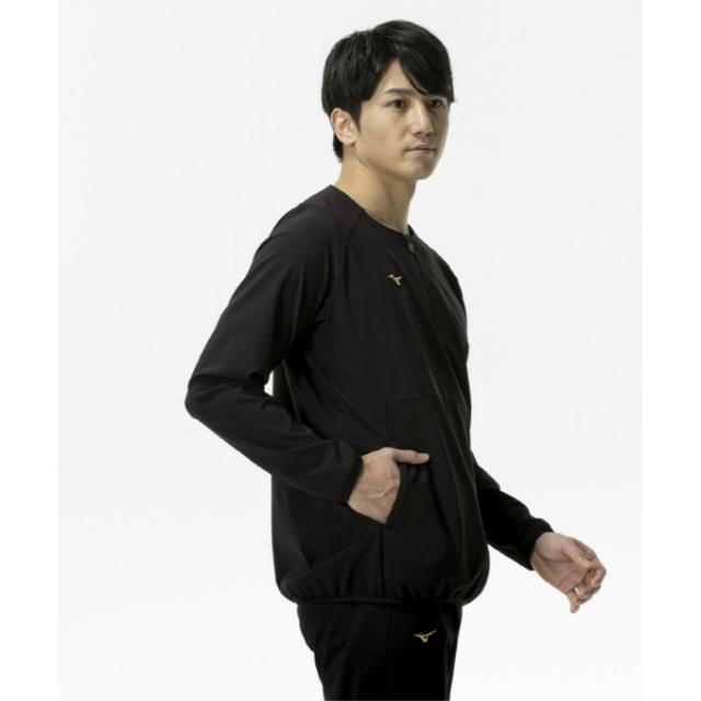 ミズノ(MIZUNO) 野球 ウインドブレーカージャケット メンズ テックシールドジャケット ハーフZIP 12JECW7509_2