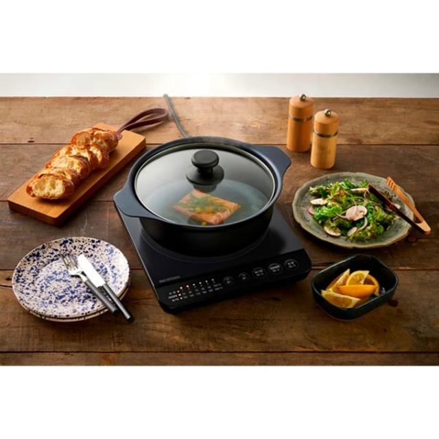 【5/15発送】アイリスオーヤマ(IRIS OHYAMA) 調理器具 鍋 セット IHコンロ鍋セット1400W IHKP-T39124-B 【メーカー直送】【ご自宅配送限定】‥_4