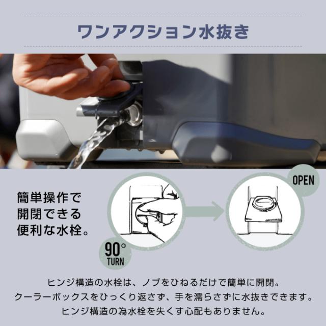 シマノ アイスボックス 30L EL アイスボックスEL ICEBOX EL 30L NX-230V チャコール 01 SHIMANO キャンプ用 クーラーボックス 30L_7