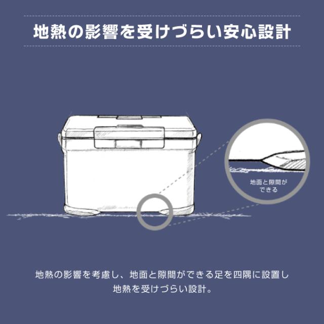 シマノ アイスボックス 30L EL アイスボックスEL ICEBOX EL 30L NX-230V チャコール 01 SHIMANO キャンプ用 クーラーボックス 30L_9